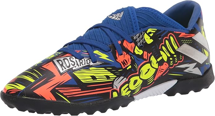 adidas Nemeziz Messi 19.3 TF Turf Youth Soccer Cleats - Royal/Silver Metallic/Solar Yellow - Best Buy Soccer