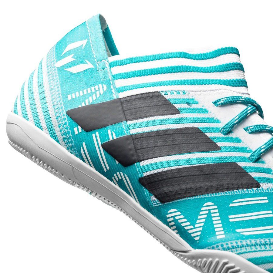 adidas Nemeziz Messi Tango 17.3 IN Indoor Soccer Shoes - White/Legend Ink/Energy Blue - Best Buy Soccer