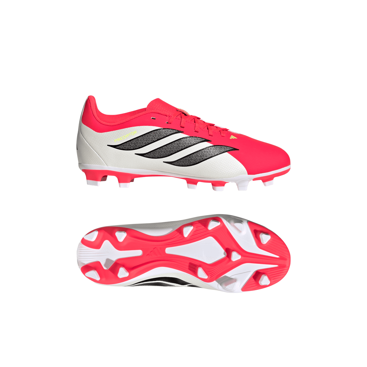 adidas Predator Club FG/MG Firm Ground/Multi Ground Youth Soccer Cleats - Red/Black/White - Best Buy Soccer
