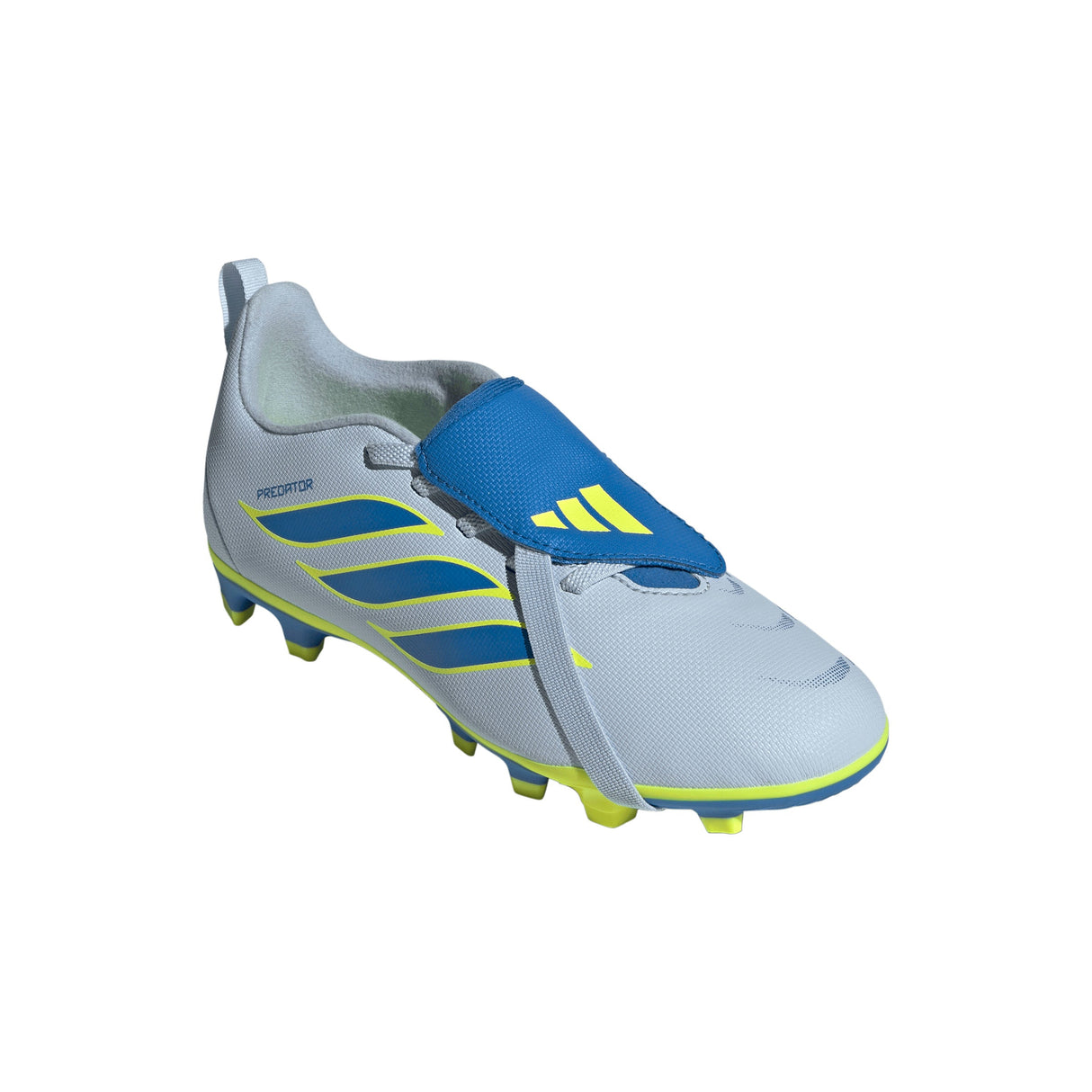 adidas Predator Club Fold-Over Tongue Elastic Laces FG/MG Firm Ground/Multi Ground Youth Soccer Cleats - Sky/Blue/Yellow - Best Buy Soccer