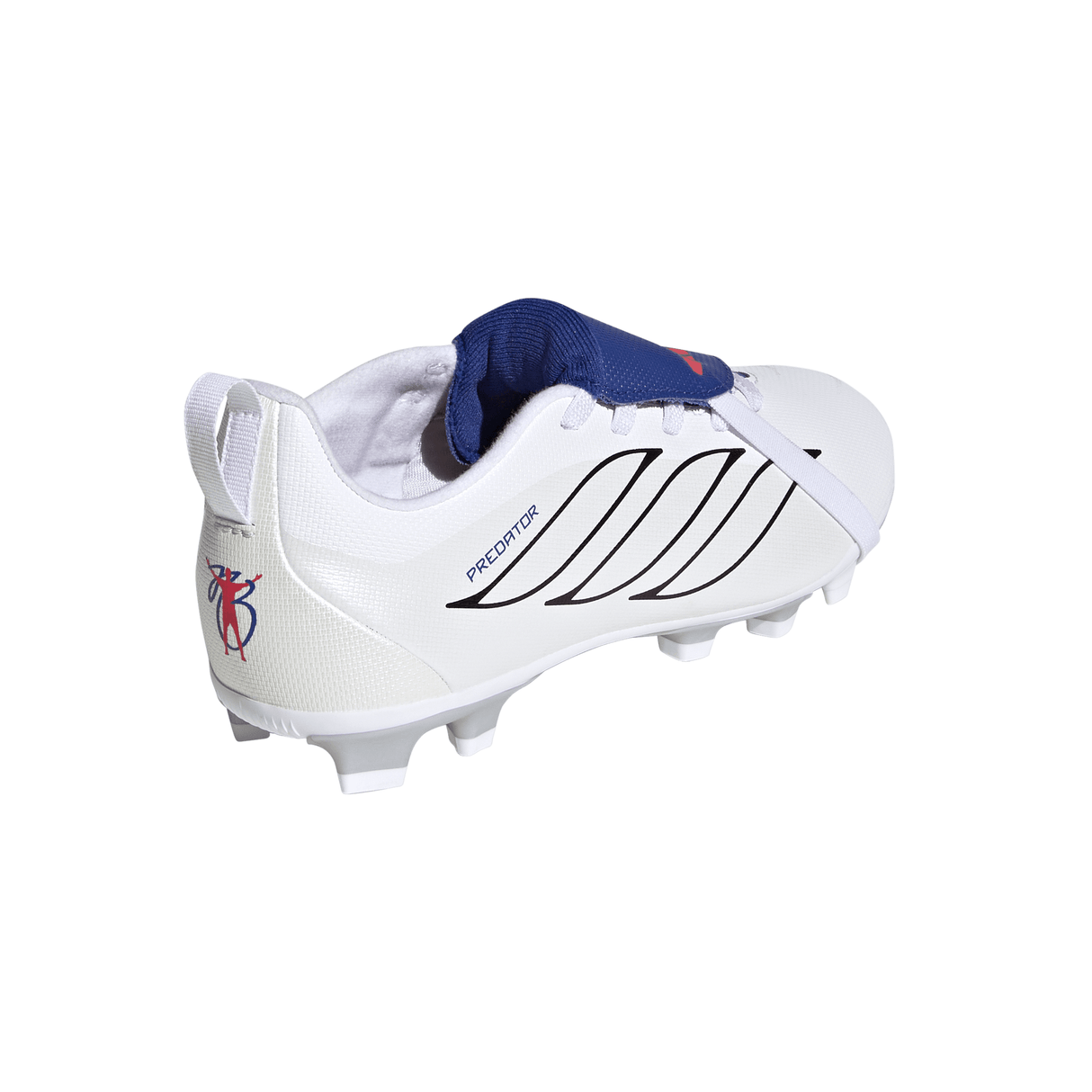 adidas Predator Club Fold-Over Tongue Elastic Laces Firm Ground/Multi Ground Youth Soccer Cleats - White - Best Buy Soccer