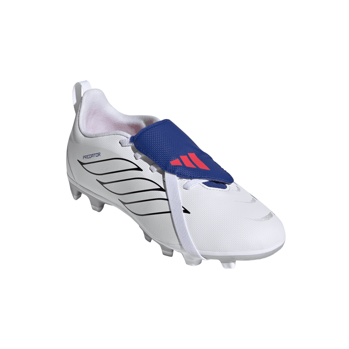 adidas Predator Club Fold-Over Tongue Elastic Laces Firm Ground/Multi Ground Youth Soccer Cleats - White - Best Buy Soccer