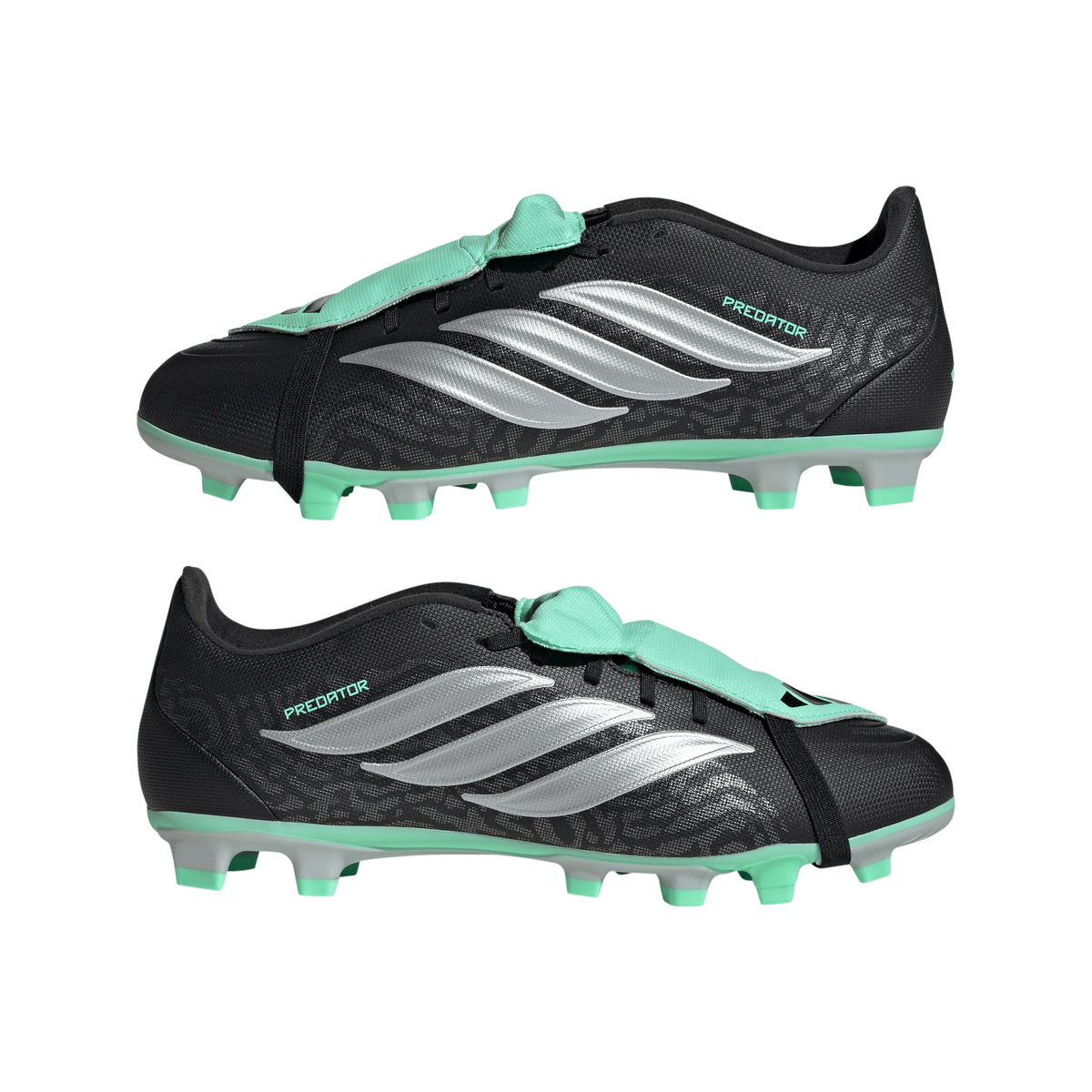 adidas Predator Club Fold-Over Tongue FG/MG Firm Ground/Multi Ground Men's Soccer Cleats - Black/Silver - Best Buy Soccer