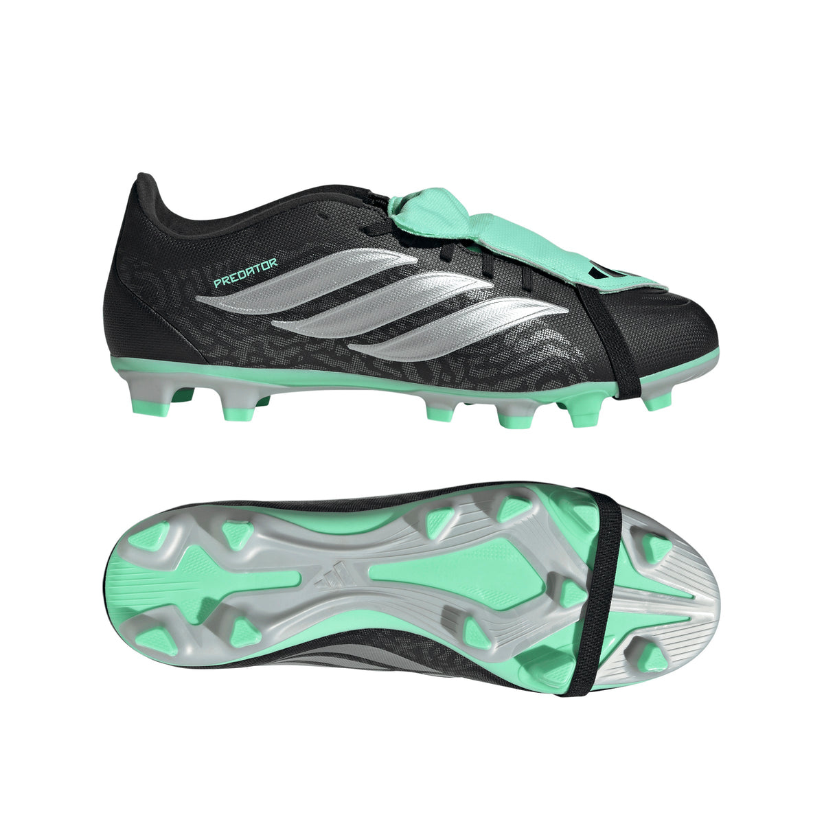 adidas Predator Club Fold-Over Tongue FG/MG Firm Ground/Multi Ground Men's Soccer Cleats - Black/Silver - Best Buy Soccer