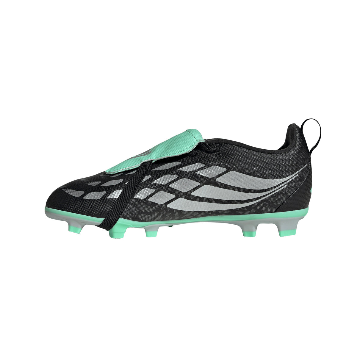 adidas Predator Club Fold-Over Tongue FG/MG Firm Ground/Multi Ground Youth Soccer Cleats - Black/Silver - Best Buy Soccer