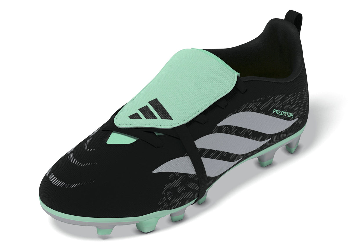 adidas Predator Club Fold-Over Tongue FG/MG Firm Ground/Multi Ground Youth Soccer Cleats - Black/Silver - Best Buy Soccer