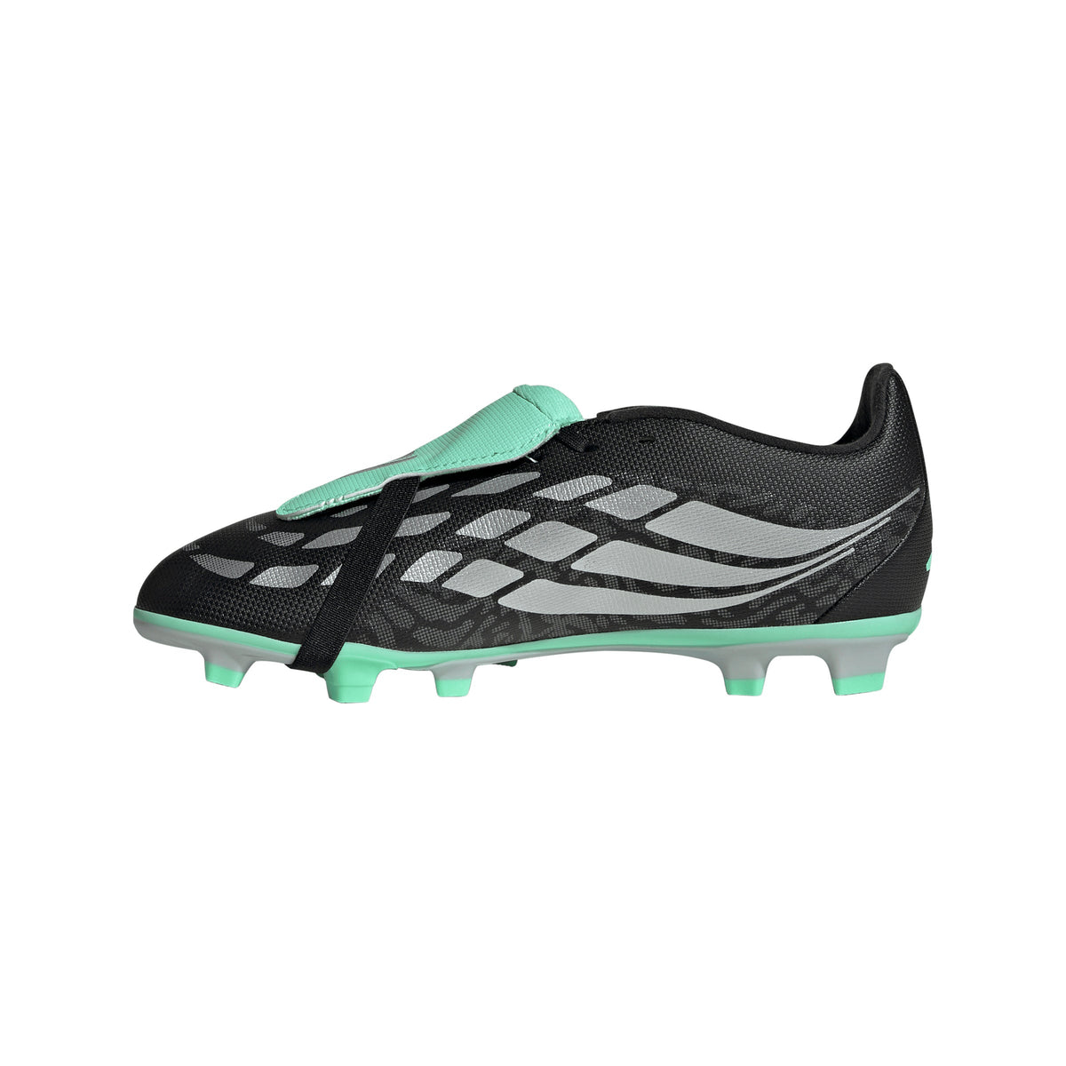 adidas Predator Club Fold-Over Tongue FG/MG Firm Ground/Multi Ground Youth Soccer Cleats - Black/Silver/Mint - Best Buy Soccer