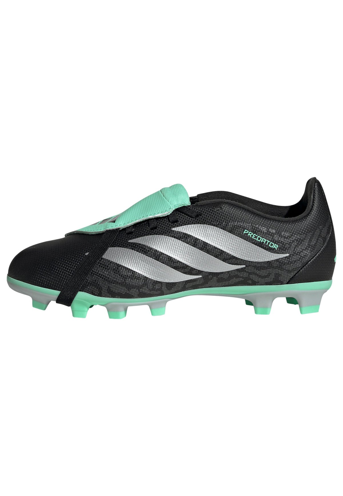 adidas Predator Club Fold-Over Tongue FG/MG Firm Ground/Multi Ground Youth Soccer Cleats - Black/Silver/Mint - Best Buy Soccer