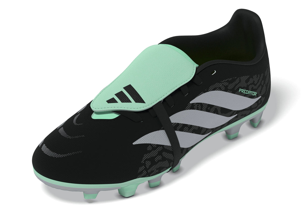 adidas Predator Club Fold-Over Tongue FG/MG Firm Ground/Multi Ground Youth Soccer Cleats - Black/Silver/Mint - Best Buy Soccer