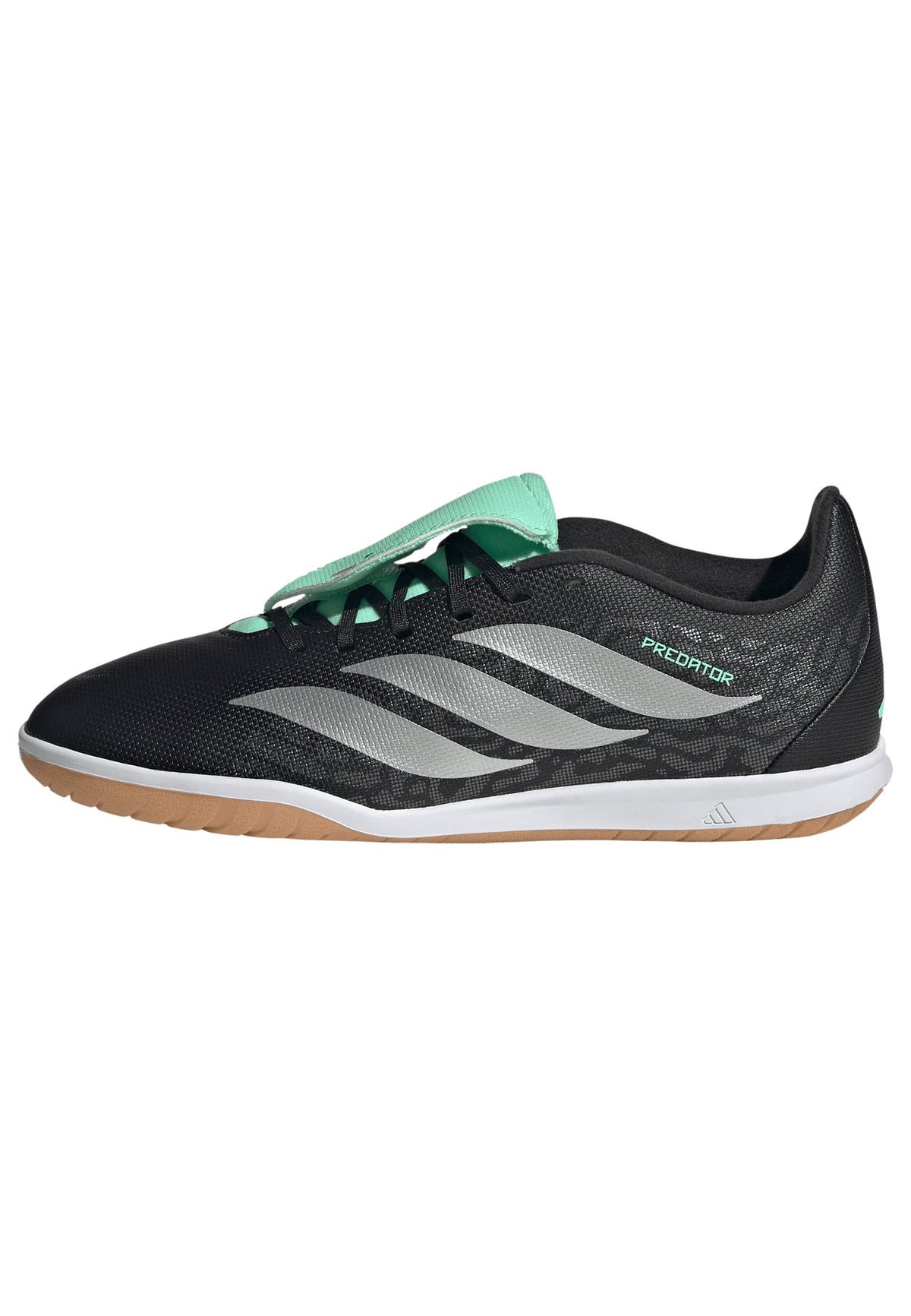 adidas Predator Club Fold-Over Tongue Sala IN Indoor Youth Soccer Shoes - Black/Silver/Mint - Best Buy Soccer