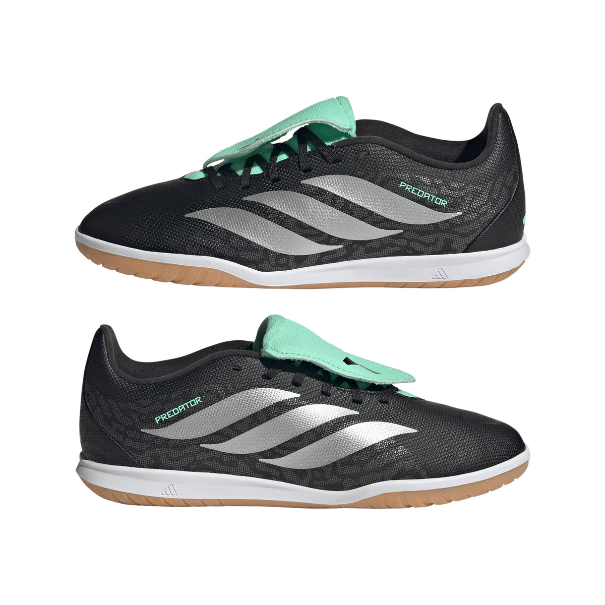 adidas Predator Club Fold-Over Tongue Sala IN Indoor Youth Soccer Shoes - Black/Silver/Mint - Best Buy Soccer
