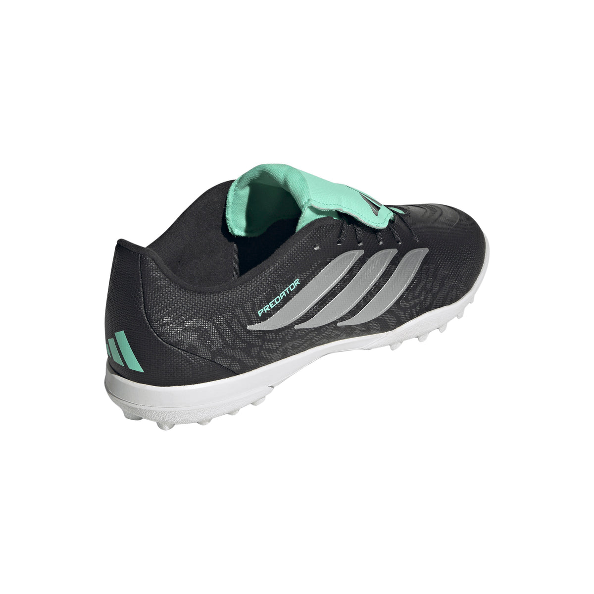 adidas Predator Club Fold-Over Tongue TF Turf Men's Soccer Cleats - Black/Silver - Best Buy Soccer