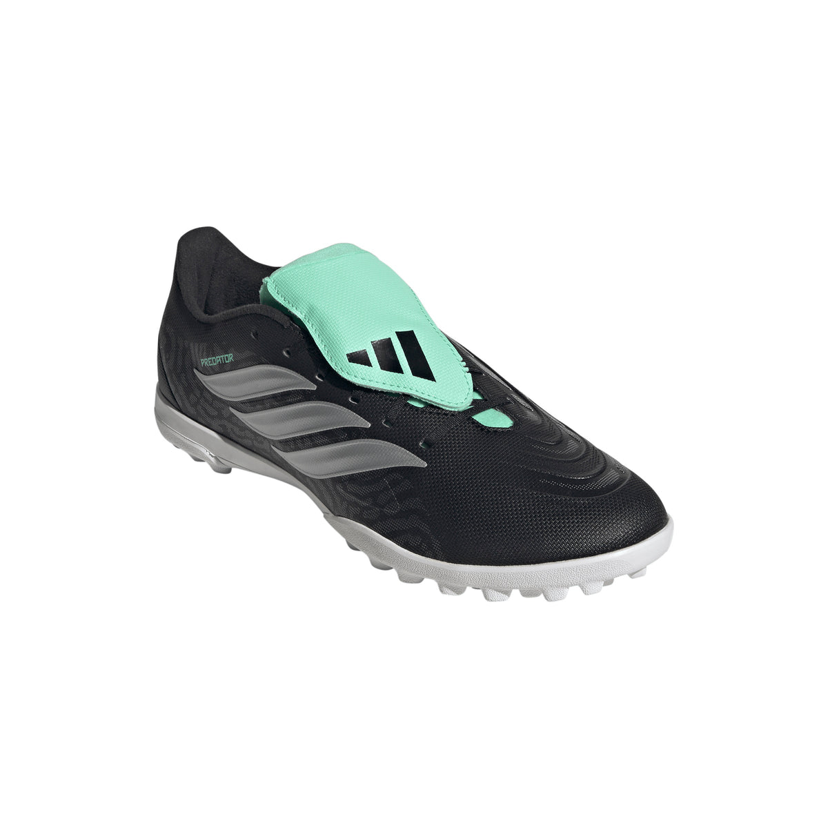 adidas Predator Club Fold-Over Tongue TF Turf Men's Soccer Cleats - Black/Silver - Best Buy Soccer