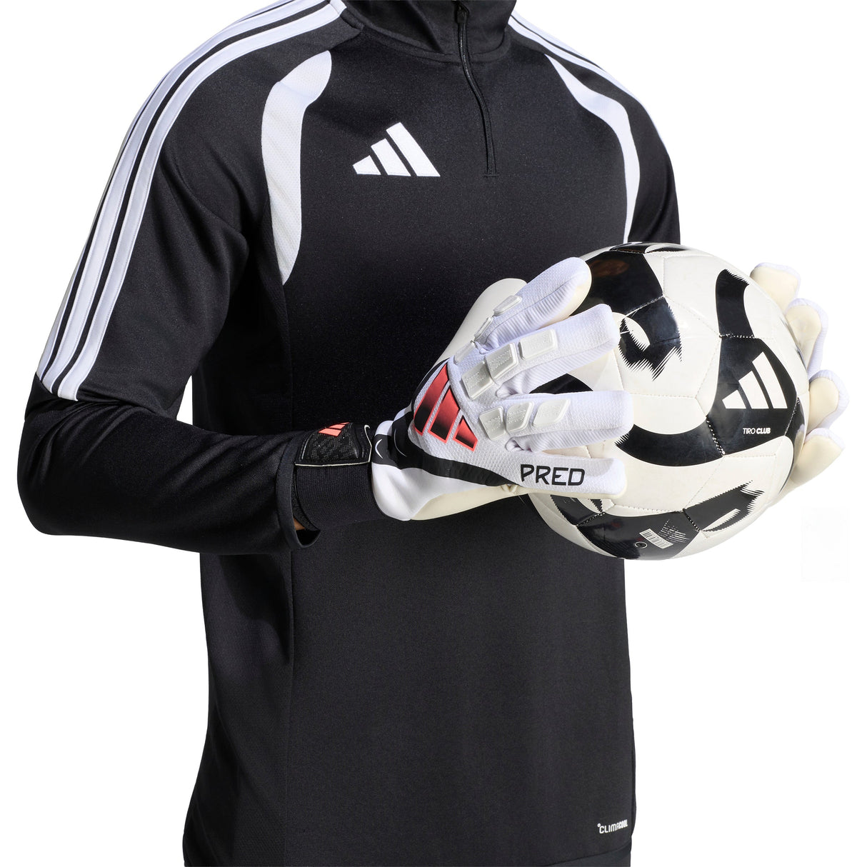 adidas Predator Competition Goalkeeper Soccer Gloves - White/Black - Best Buy Soccer