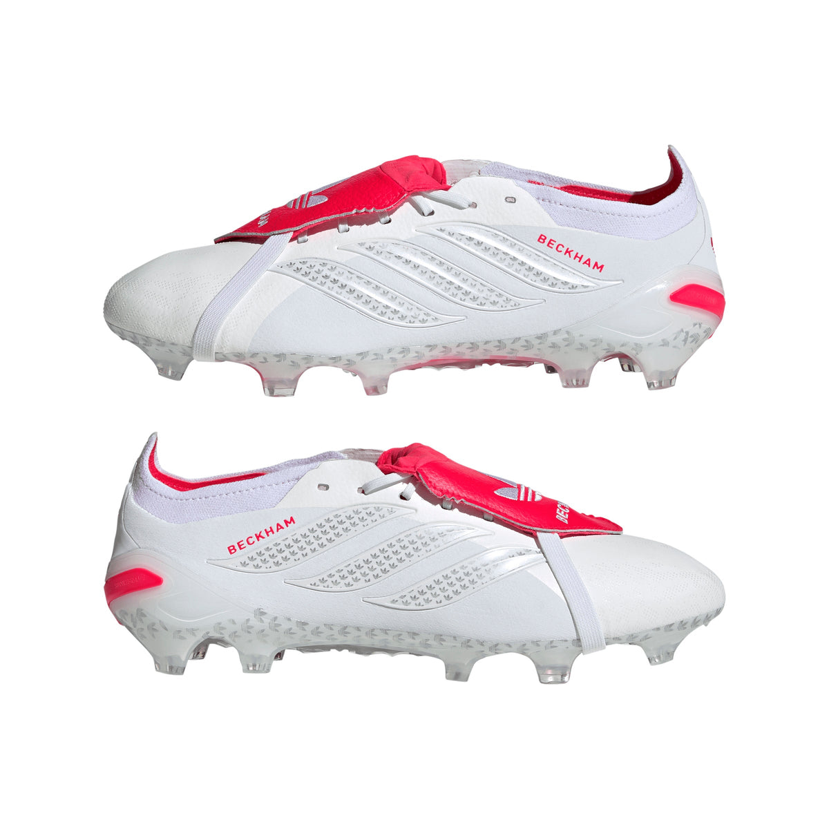adidas Predator Elite Fold-Over Tongue FG Firm Ground David Beckham Men's Soccer Cleats - White/Silver/Red - Best Buy Soccer