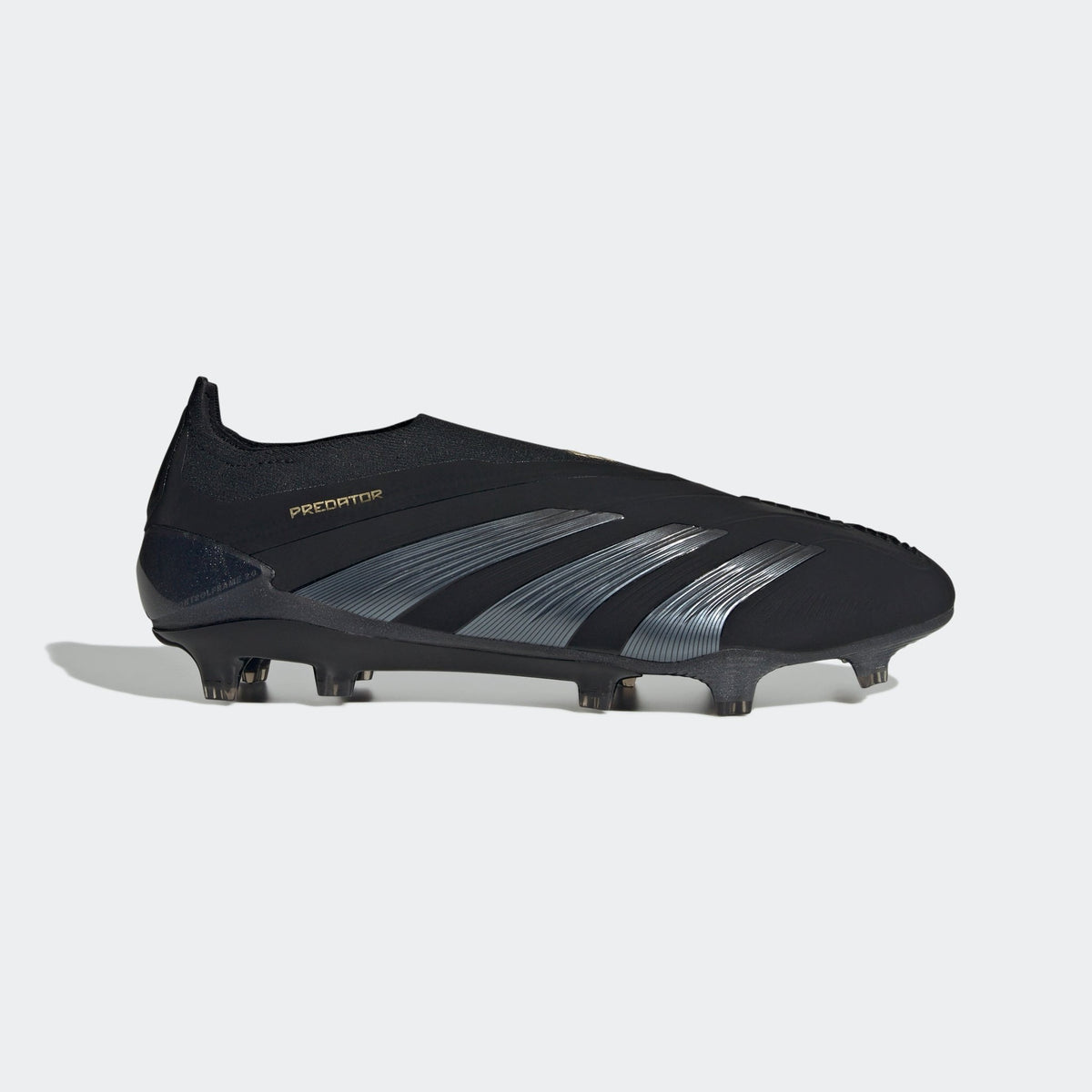 adidas Predator 24 Elite Laceless FG Soccer Cleats Men’s Size 7.5 Slip-On Black adidas Predator Elite LL Firm Ground Soccer Cleats (Black/Black) main image 3