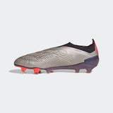 adidas Predator Elite LL FG Laceless Firm Ground Soccer Cleats - Platin Metallic/Black/Carbon - Best Buy Soccer