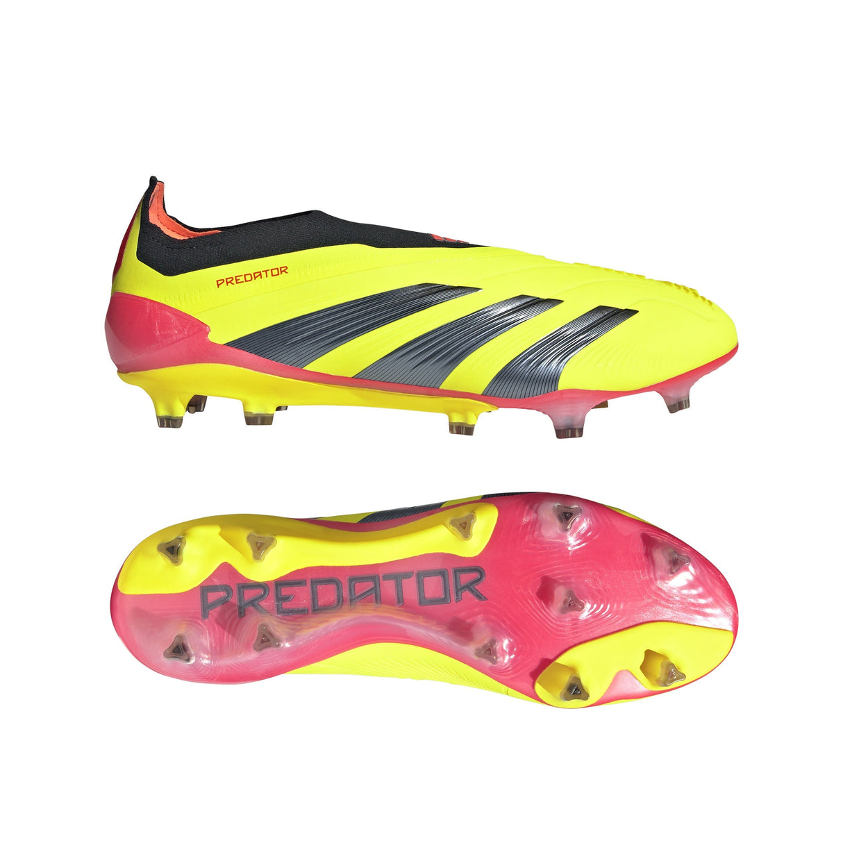 adidas Predator Elite LL FG Laceless Firm Ground Soccer Cleats - Solar Yellow/Black/Solar Red - Best Buy Soccer