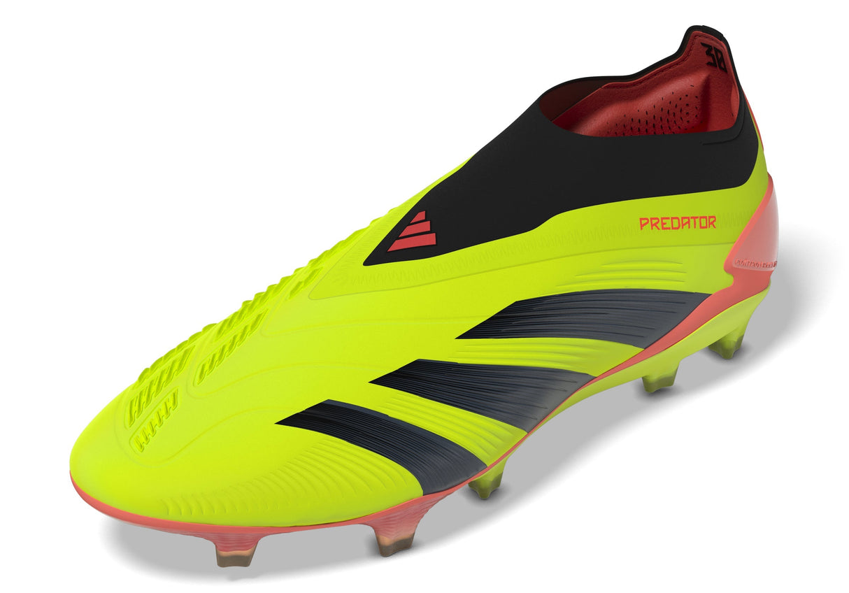 adidas Predator Elite LL FG Laceless Firm Ground Soccer Cleats - Solar Yellow/Black/Solar Red - Best Buy Soccer