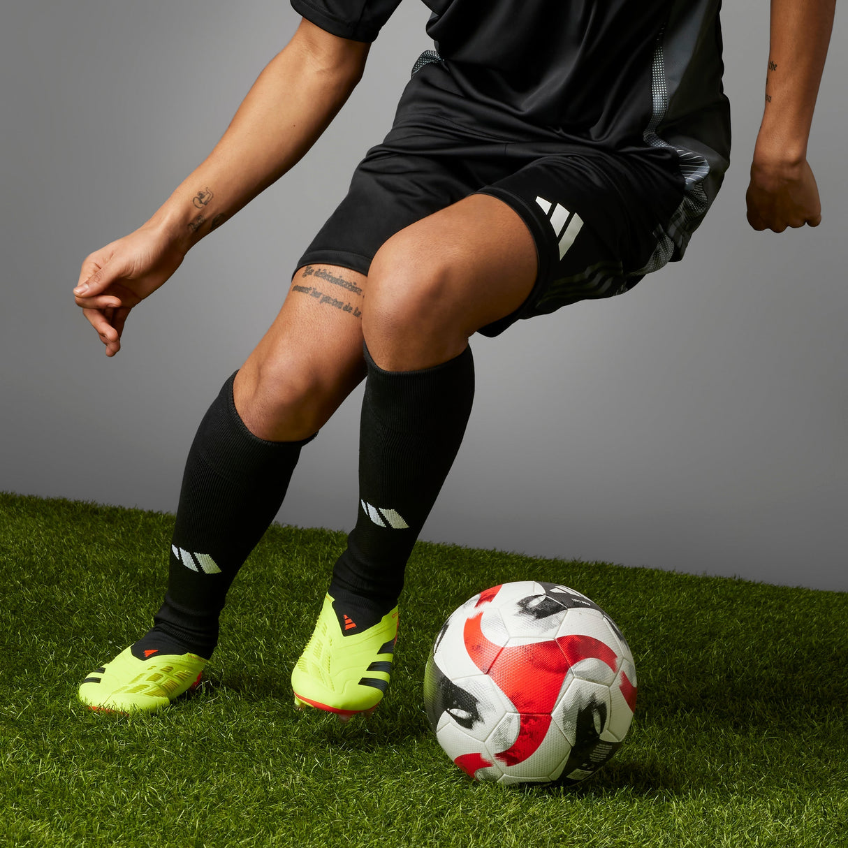 adidas Predator Elite LL FG Laceless Firm Ground Soccer Cleats - Solar Yellow/Black/Solar Red - Best Buy Soccer