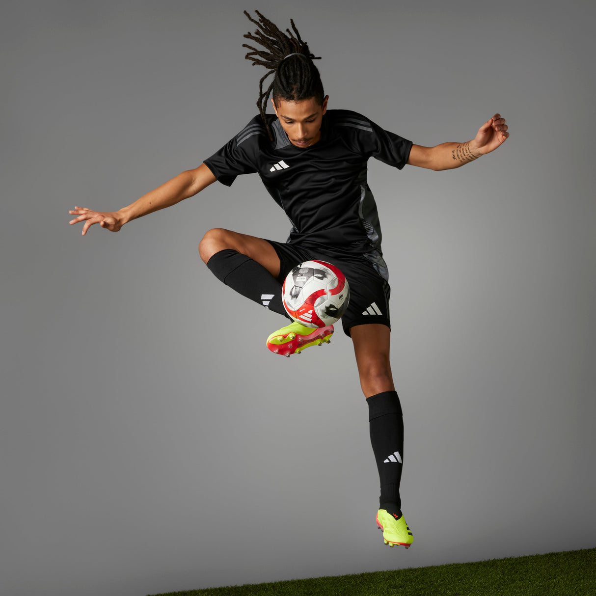 adidas Predator Elite LL FG Laceless Firm Ground Soccer Cleats - Solar Yellow/Black/Solar Red - Best Buy Soccer