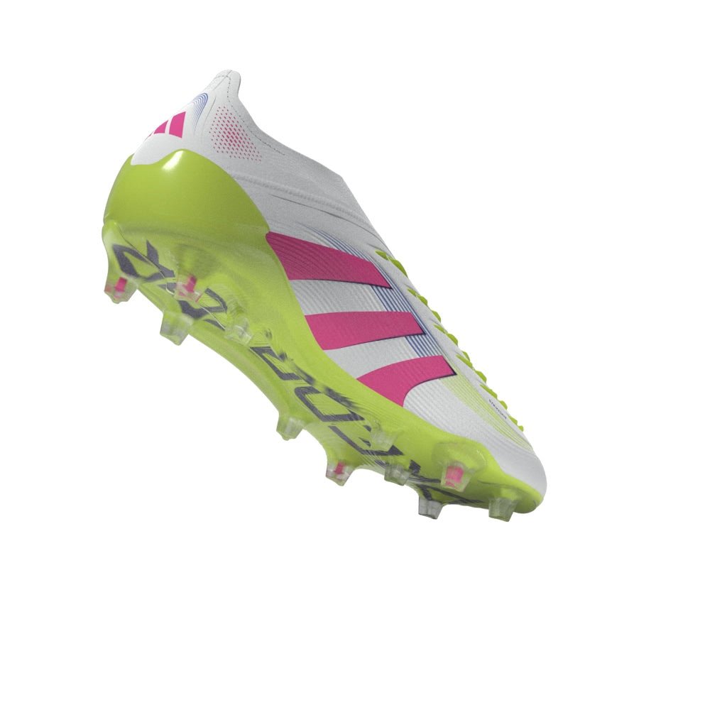 adidas Predator Elite LL FG Laceless Firm Ground Soccer Cleats - White/Lucid Pink/Lucid Lemon - Best Buy Soccer