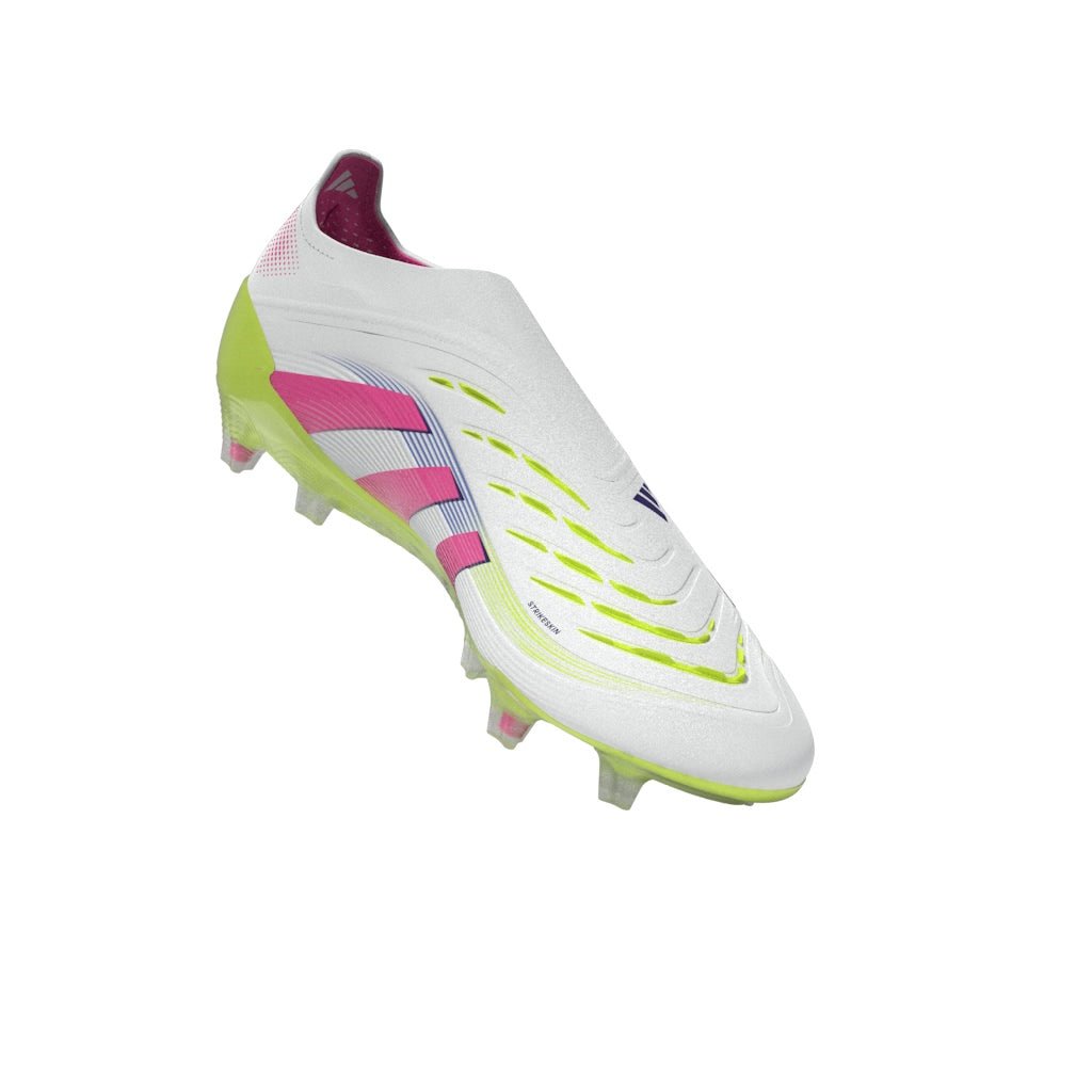 adidas Predator Elite LL FG Laceless Firm Ground Soccer Cleats - White/Lucid Pink/Lucid Lemon - Best Buy Soccer