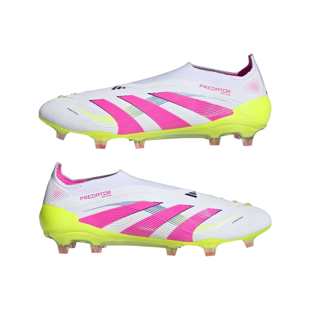 adidas Predator Elite LL FG Laceless Firm Ground Soccer Cleats - White/Lucid Pink/Lucid Lemon - Best Buy Soccer