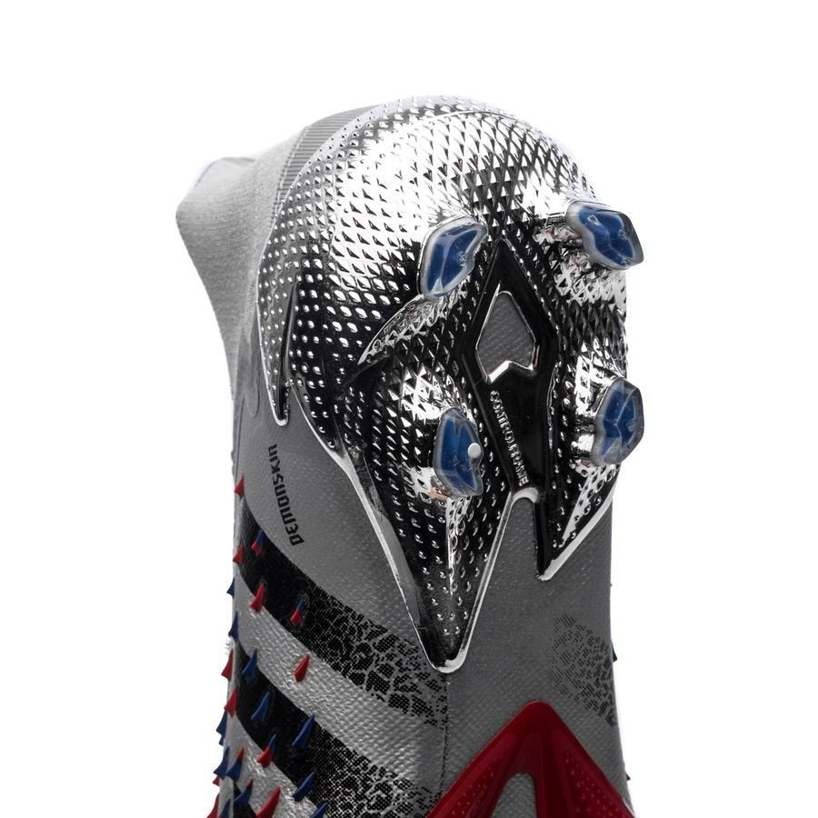 adidas Predator Freak 1 FG Firm Ground Soccer Cleats - Silver Metallic/Black/Scarlet - Best Buy Soccer