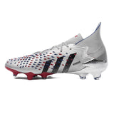 adidas Predator Freak 1 FG Firm Ground Soccer Cleats - Silver Metallic/Black/Scarlet - Best Buy Soccer