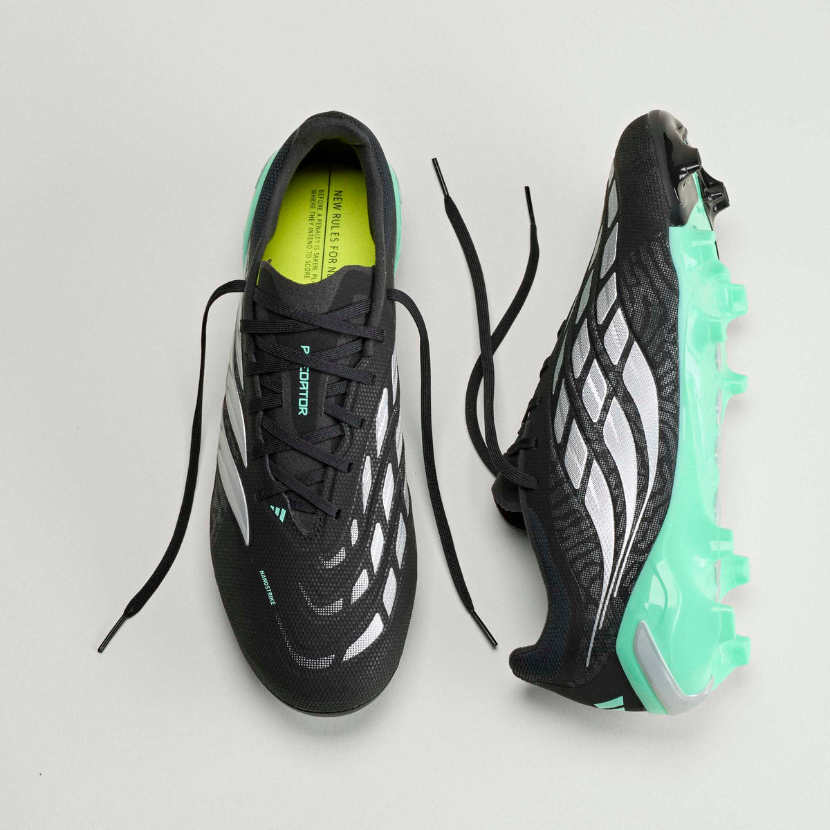 adidas Predator League FG Firm Ground Men's Soccer Cleats - Black/Silver/Mint - Best Buy Soccer
