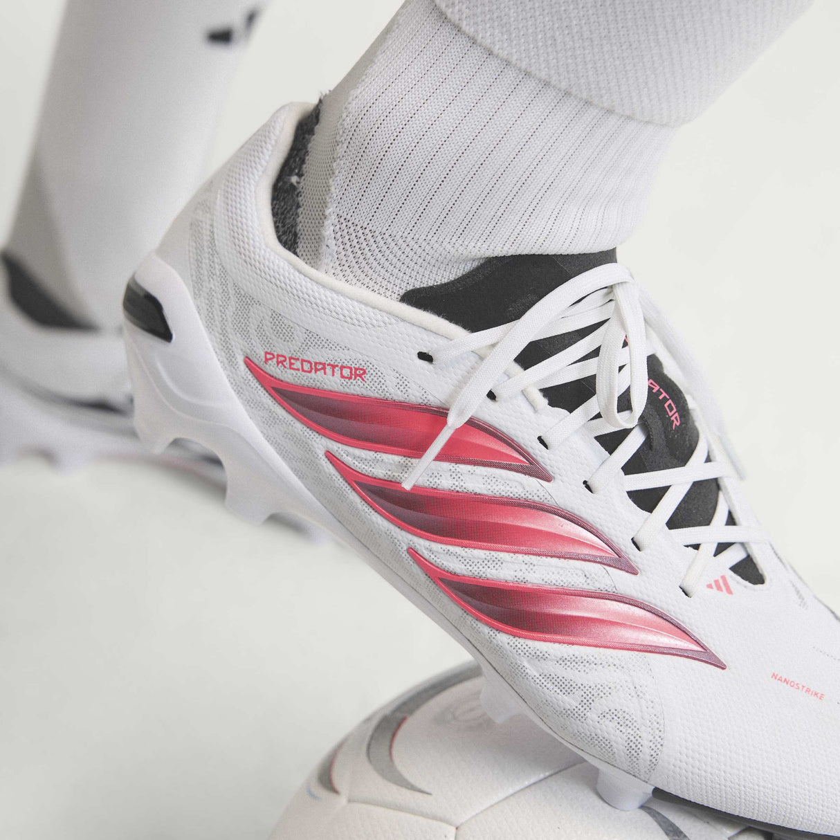 adidas Predator League Firm Ground Men's Soccer Cleats - White/Black - Best Buy Soccer