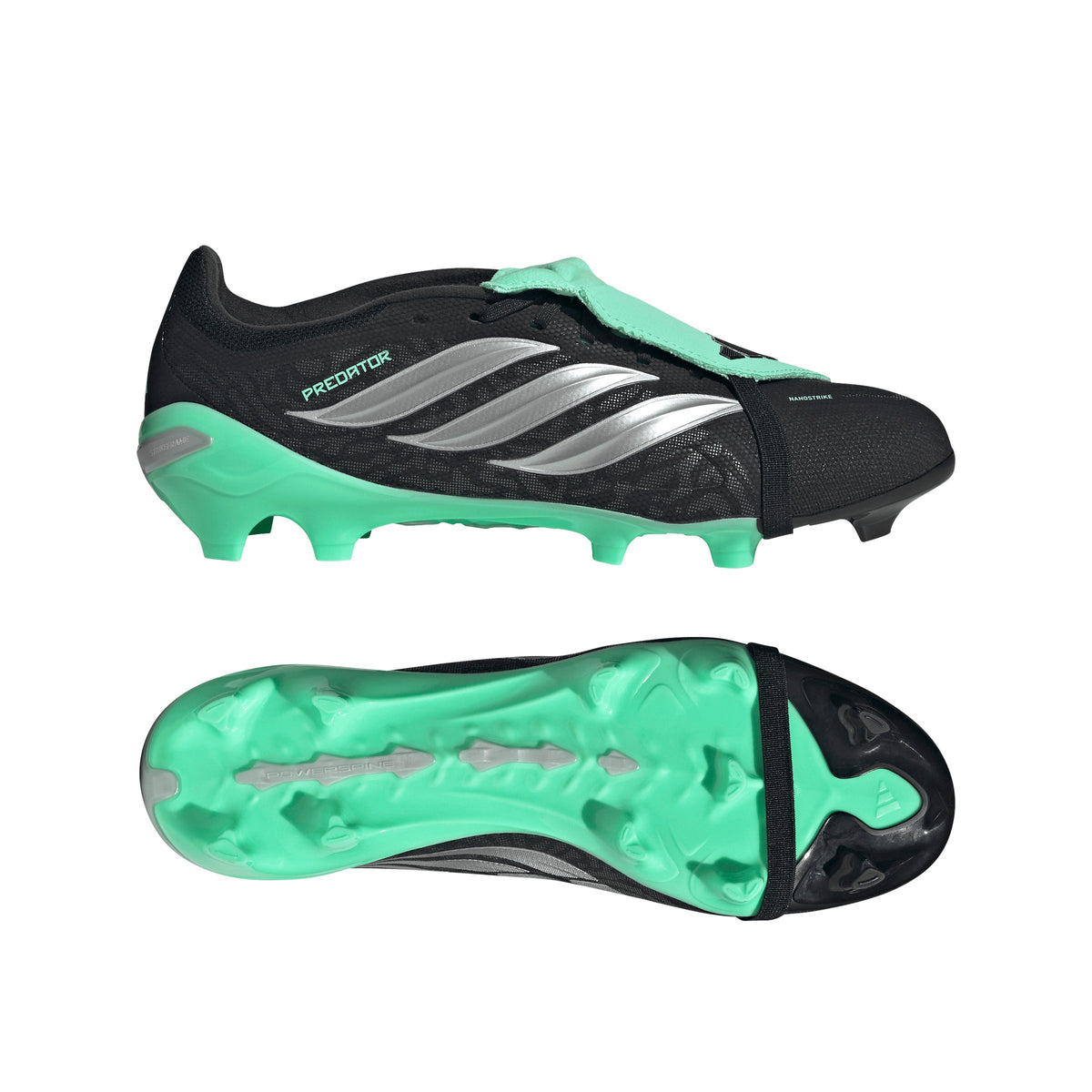 adidas Predator League Fold-Over Tongue FG Firm Ground Men's Soccer Cleats - Black/Silver/Mint - Best Buy Soccer