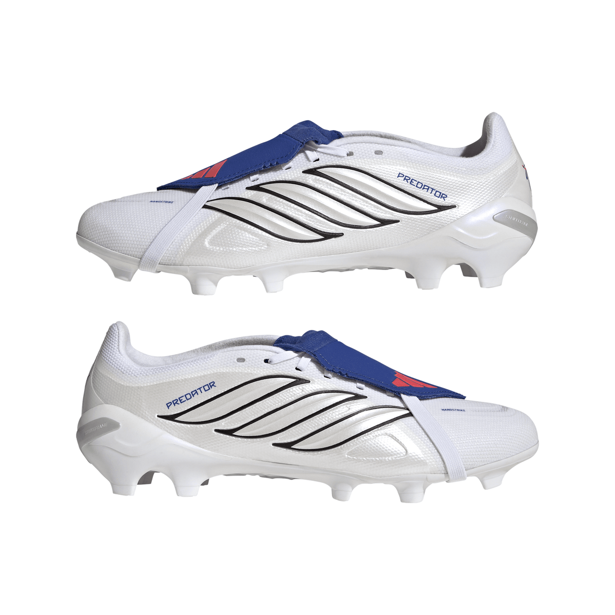 adidas Predator League Fold-Over Tongue FG Firm Ground Men's Soccer Cleats - White/Zero Metallic/Blue - Best Buy Soccer