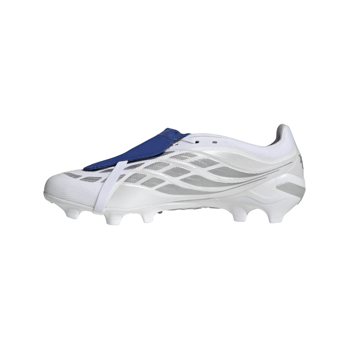 adidas Predator League Fold-Over Tongue FG Firm Ground Men's Soccer Cleats - White/Zero Metallic/Blue - Best Buy Soccer