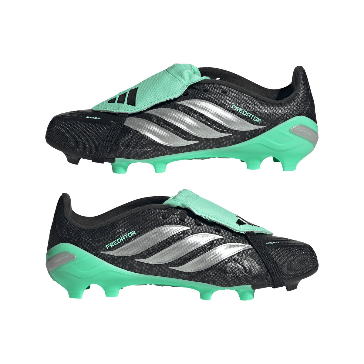 adidas Predator League Fold-Over Tongue FG Firm Ground Youth Soccer Cleats - Black/Silver - Best Buy Soccer