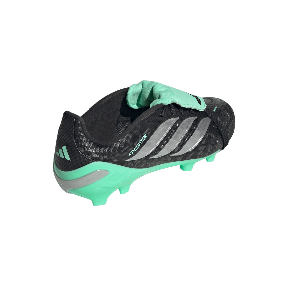 adidas Predator League Fold-Over Tongue FG Firm Ground Youth Soccer Cleats - Black/Silver - Best Buy Soccer
