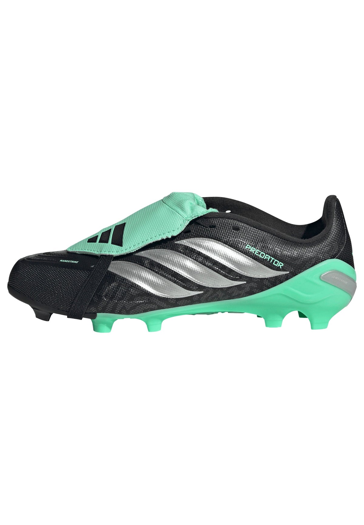 adidas Predator League Fold-Over Tongue FG Firm Ground Youth Soccer Cleats - Black/Silver - Best Buy Soccer
