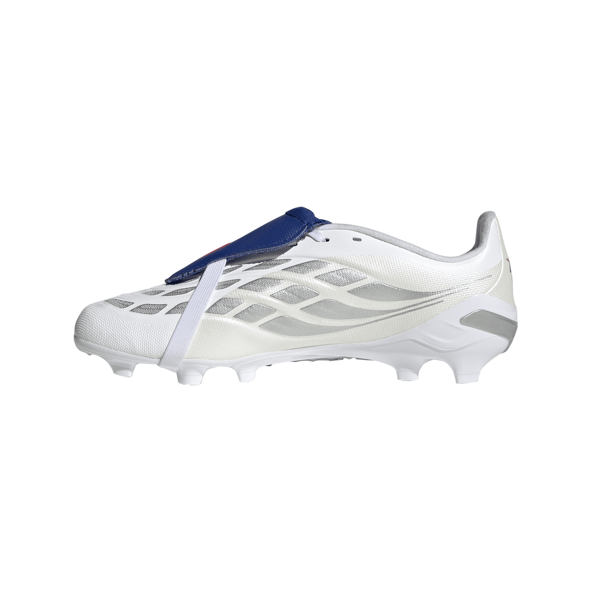 adidas Predator League Fold-Over Tongue FG Firm Ground Youth Soccer Cleats - White/Zero Metallic/Blue - Best Buy Soccer