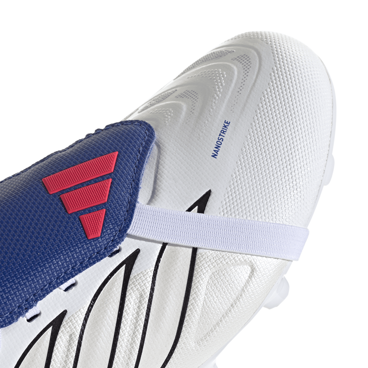 adidas Predator League Fold-Over Tongue FG Firm Ground Youth Soccer Cleats - White/Zero Metallic/Blue - Best Buy Soccer