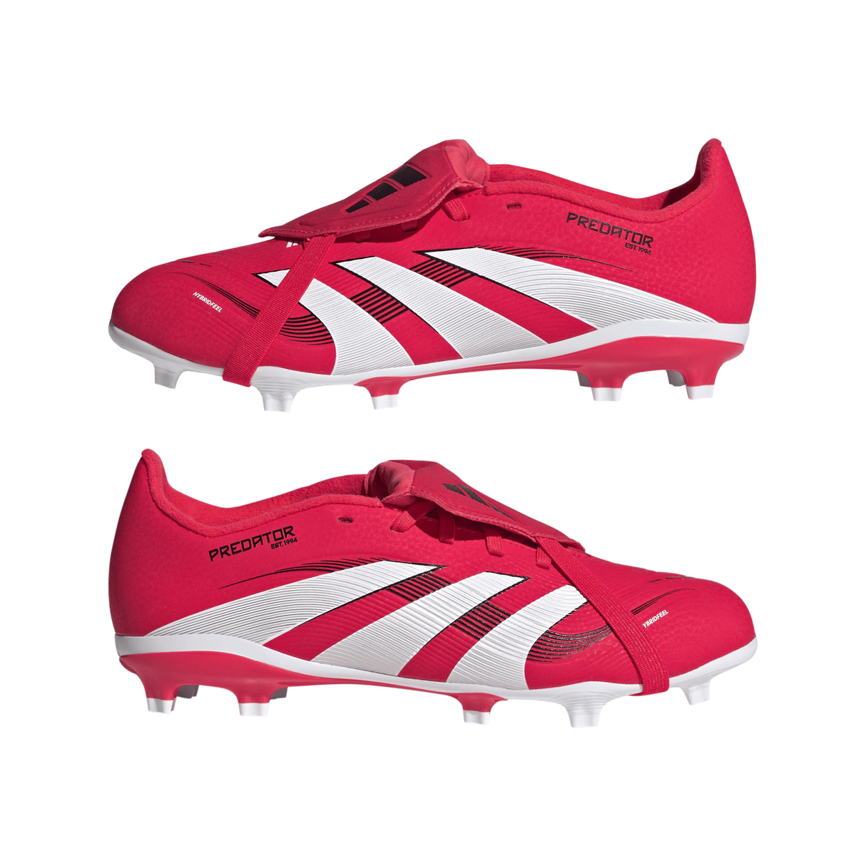 adidas Predator League Fold - Over Tongue Firm Ground Boots Junior Red/White - Best Buy Soccer