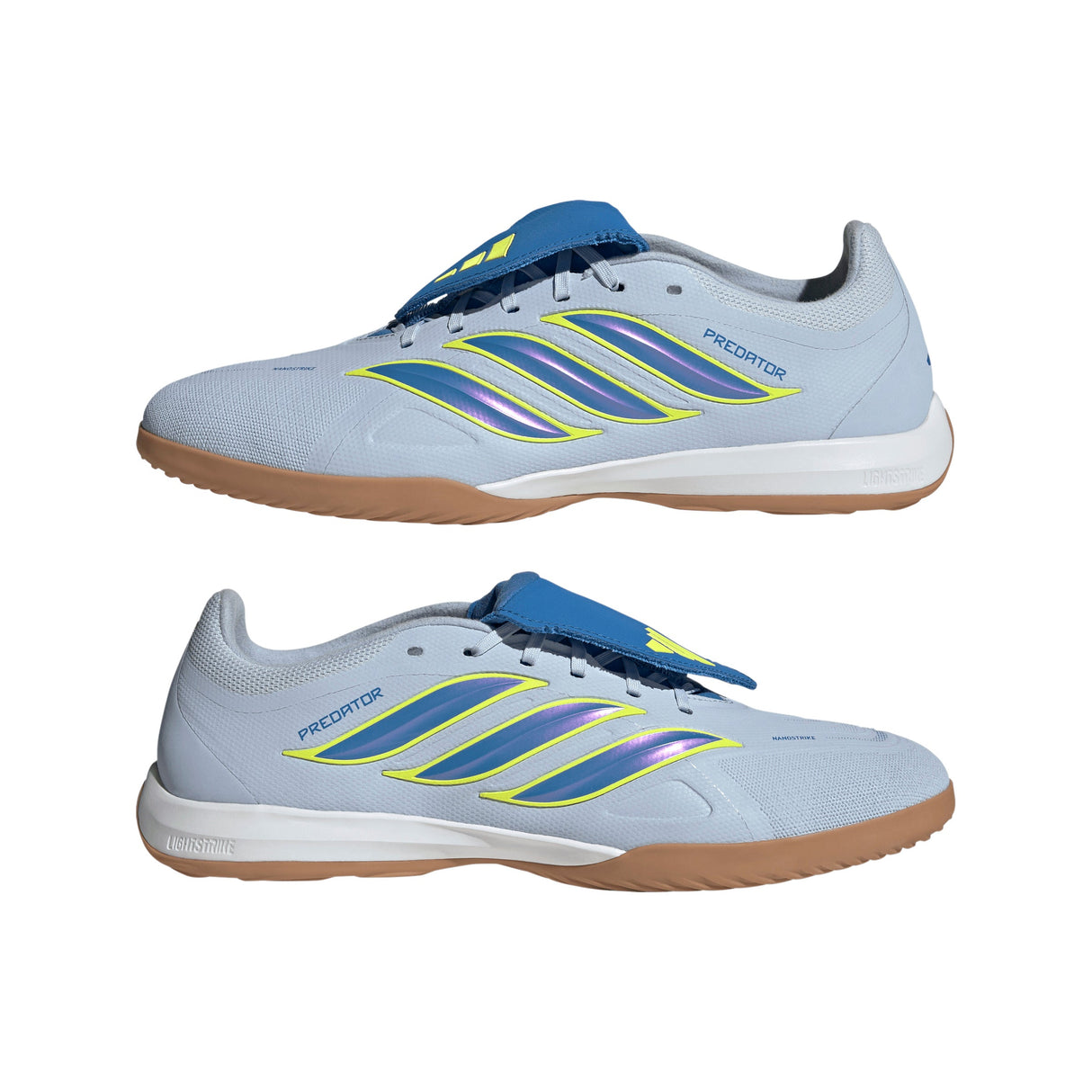 adidas Predator League Fold-Over Tongue IN Indoor Men's Soccer Shoes - Sky/Blue/Yellow - Best Buy Soccer