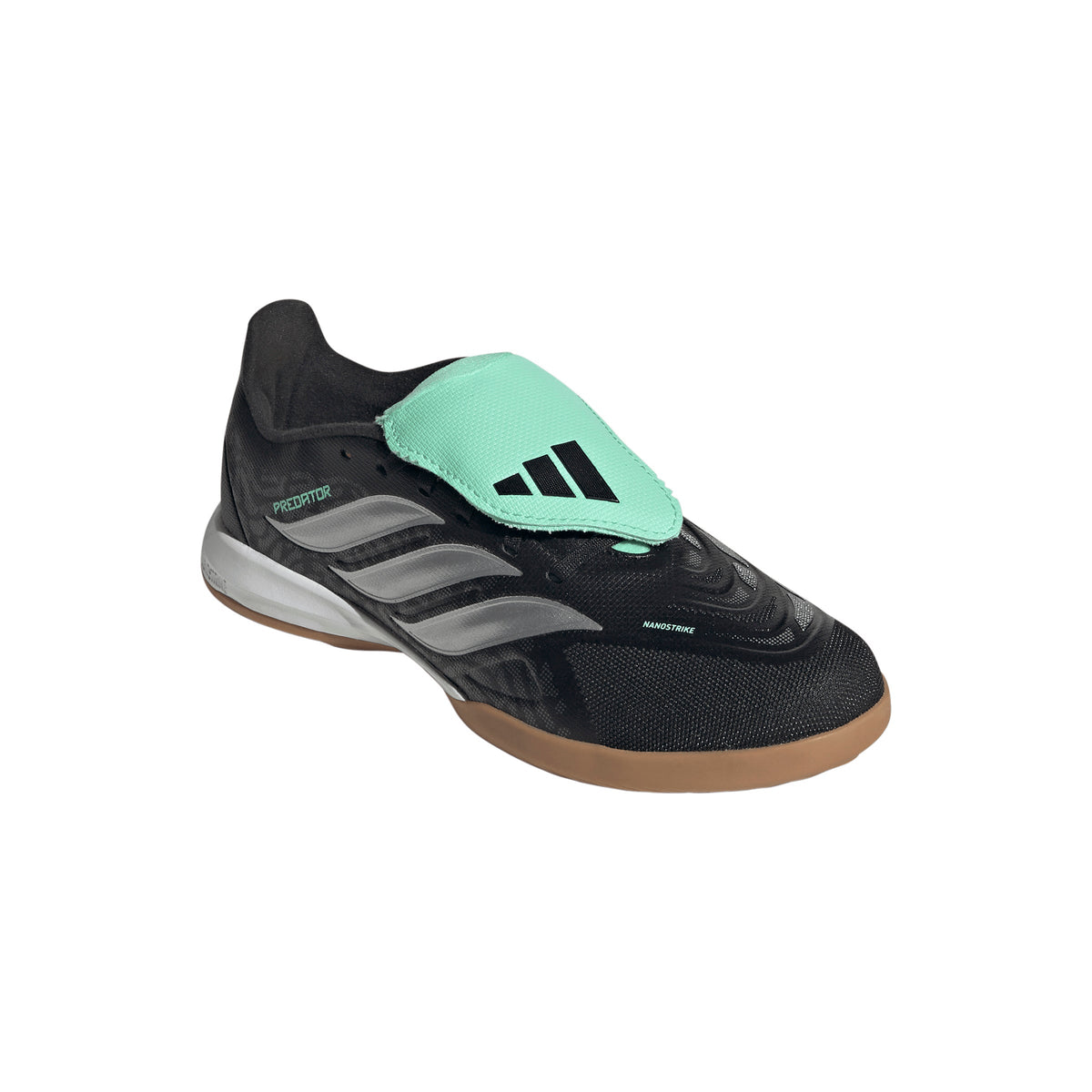 adidas Predator League Fold-Over Tongue IN Indoor Youth Soccer Shoe - Black/Silver - Best Buy Soccer