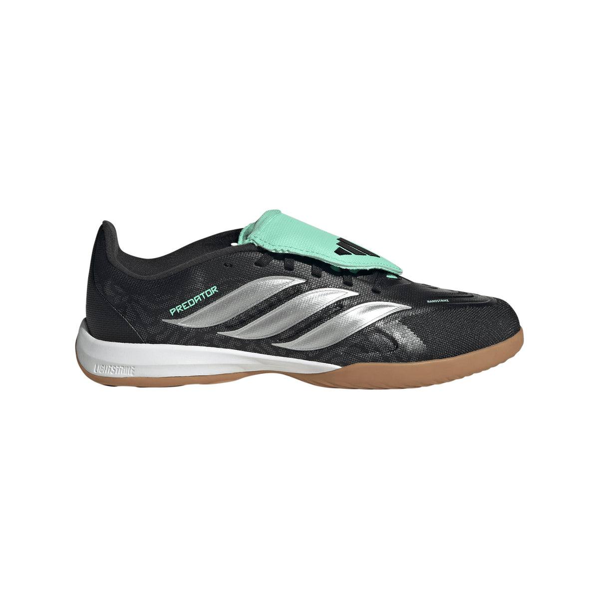 adidas Predator League Fold-Over Tongue IN Indoor Youth Soccer Shoe - Black/Silver - Best Buy Soccer