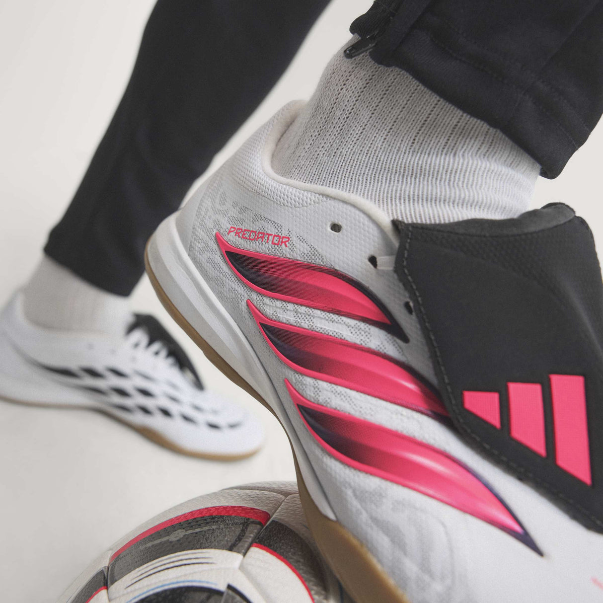 adidas Predator League Fold-Over Tongue Indoor Men's Soccer Shoes - White/Black - Best Buy Soccer