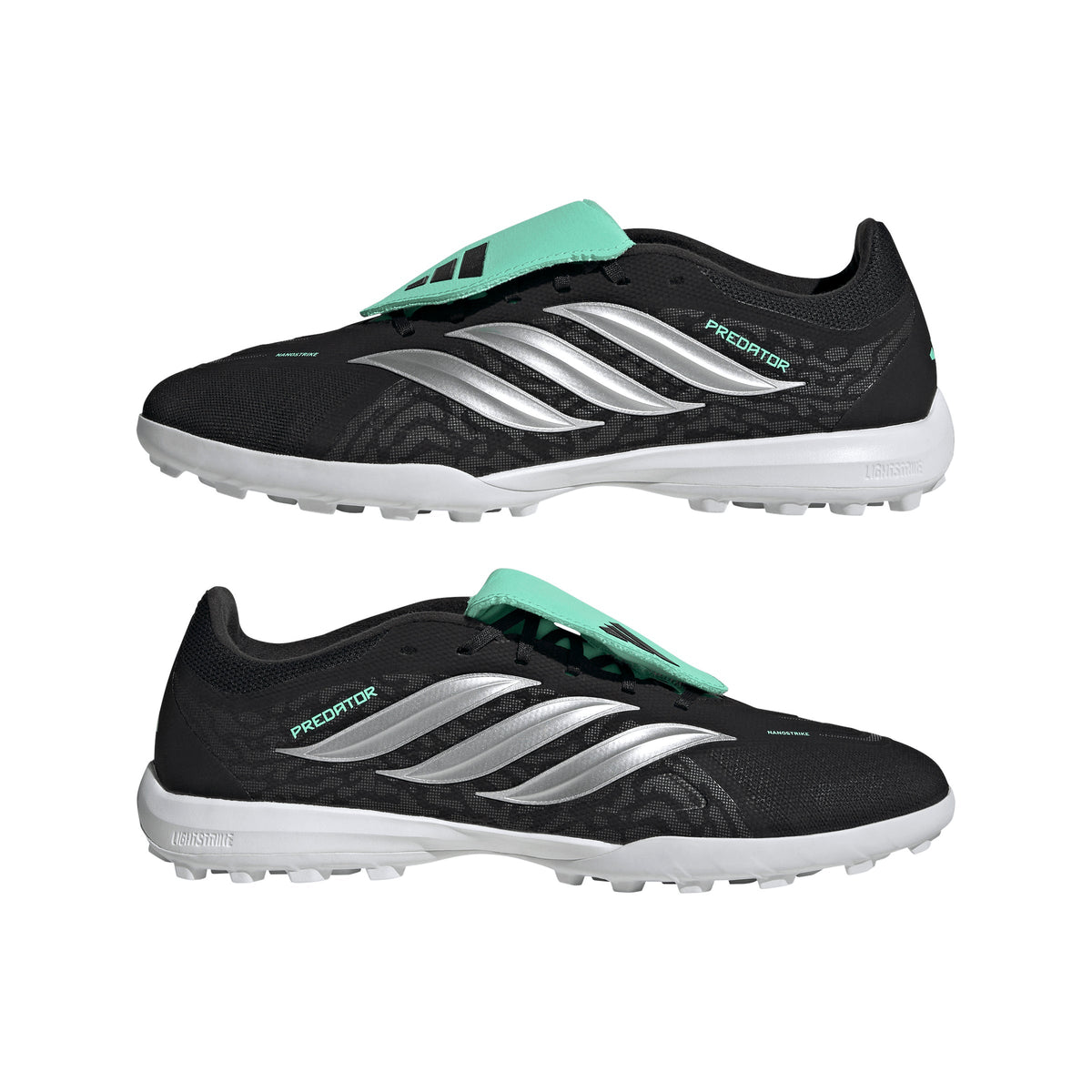 adidas Predator League Fold-Over Tongue TF Turf Men's Soccer Cleats - Black/Silver/Mint - Best Buy Soccer