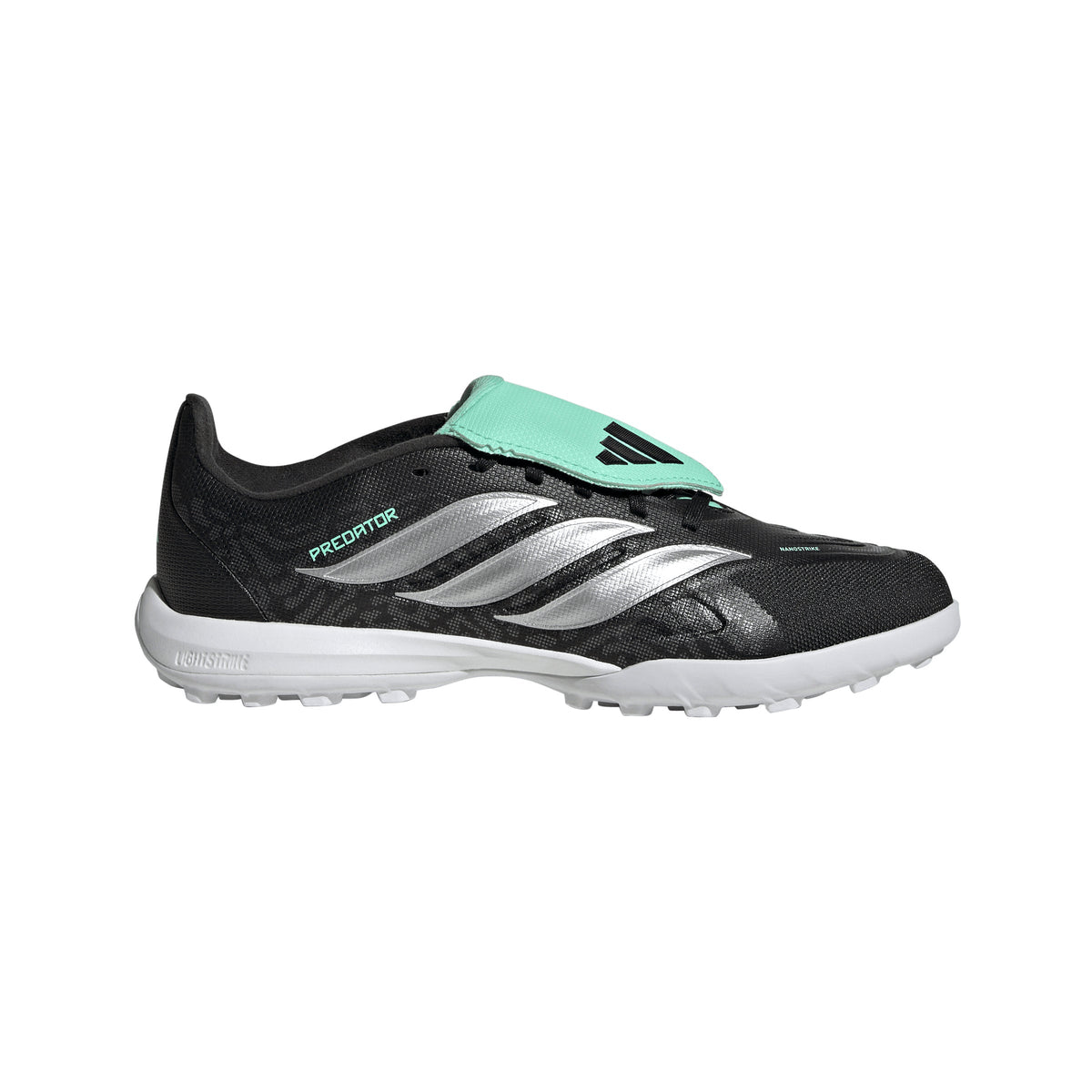 adidas Predator League Fold-Over Tongue TF Turf Youth Soccer Cleats - Black/Silver - Best Buy Soccer
