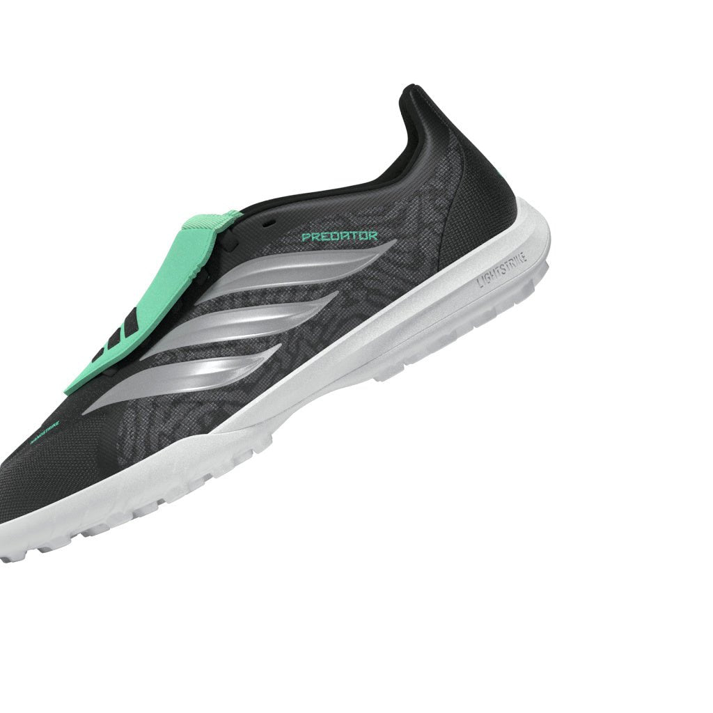 adidas Predator League Fold-Over Tongue TF Turf Youth Soccer Cleats - Black/Silver - Best Buy Soccer