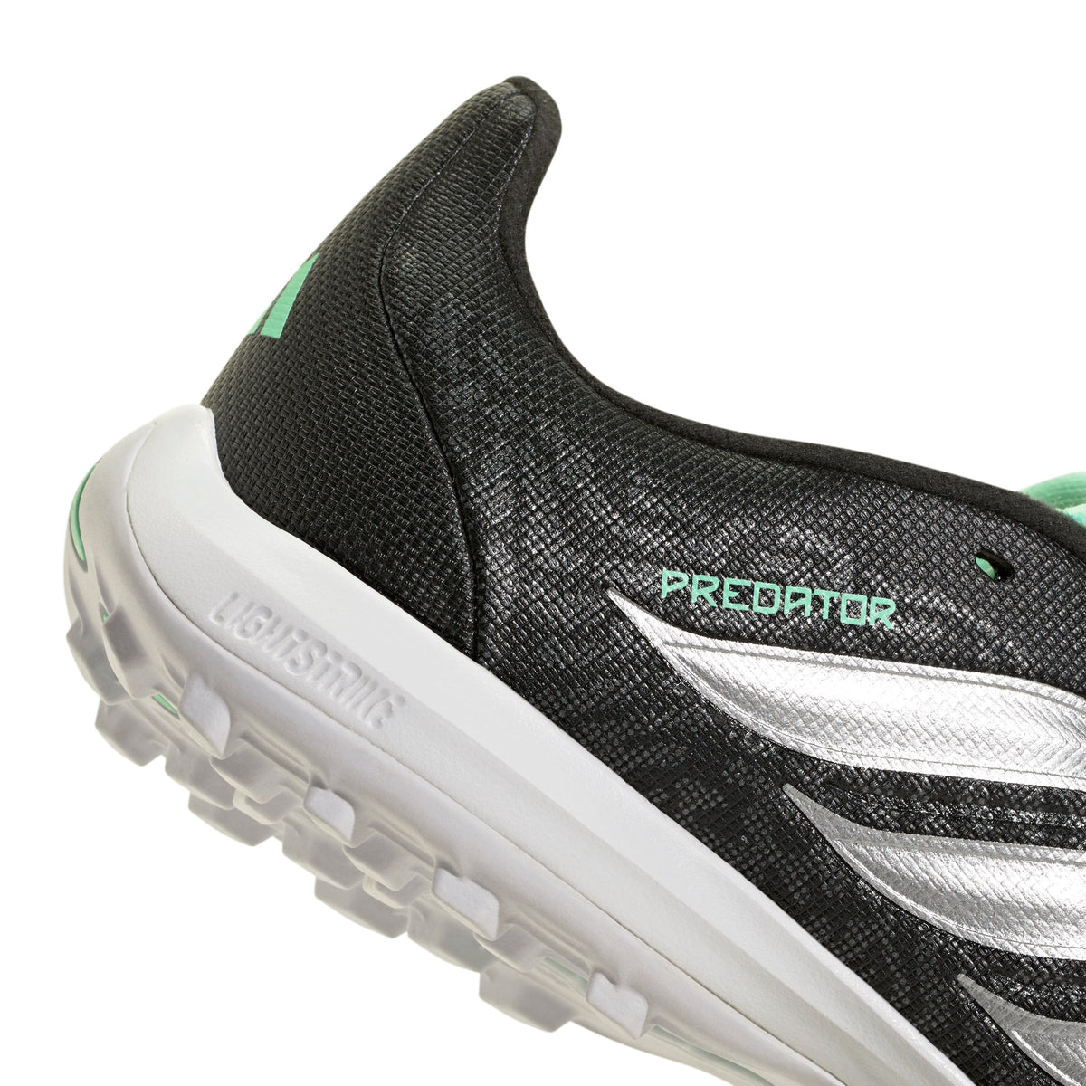 adidas Predator League Fold-Over Tongue TF Turf Youth Soccer Cleats - Black/Silver - Best Buy Soccer