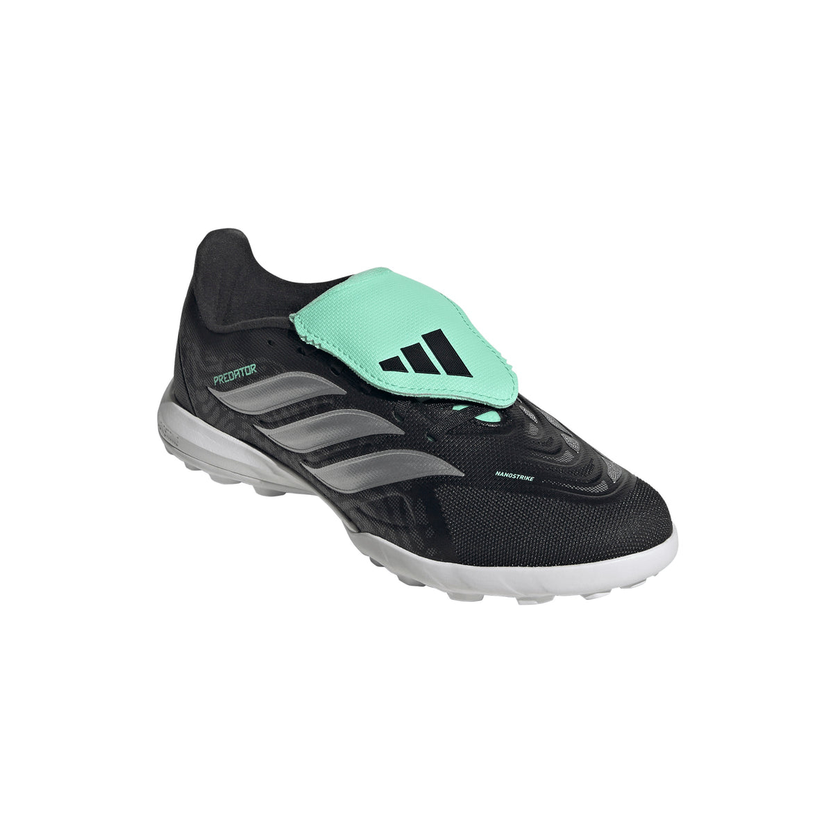 adidas Predator League Fold-Over Tongue TF Turf Youth Soccer Cleats - Black/Silver - Best Buy Soccer